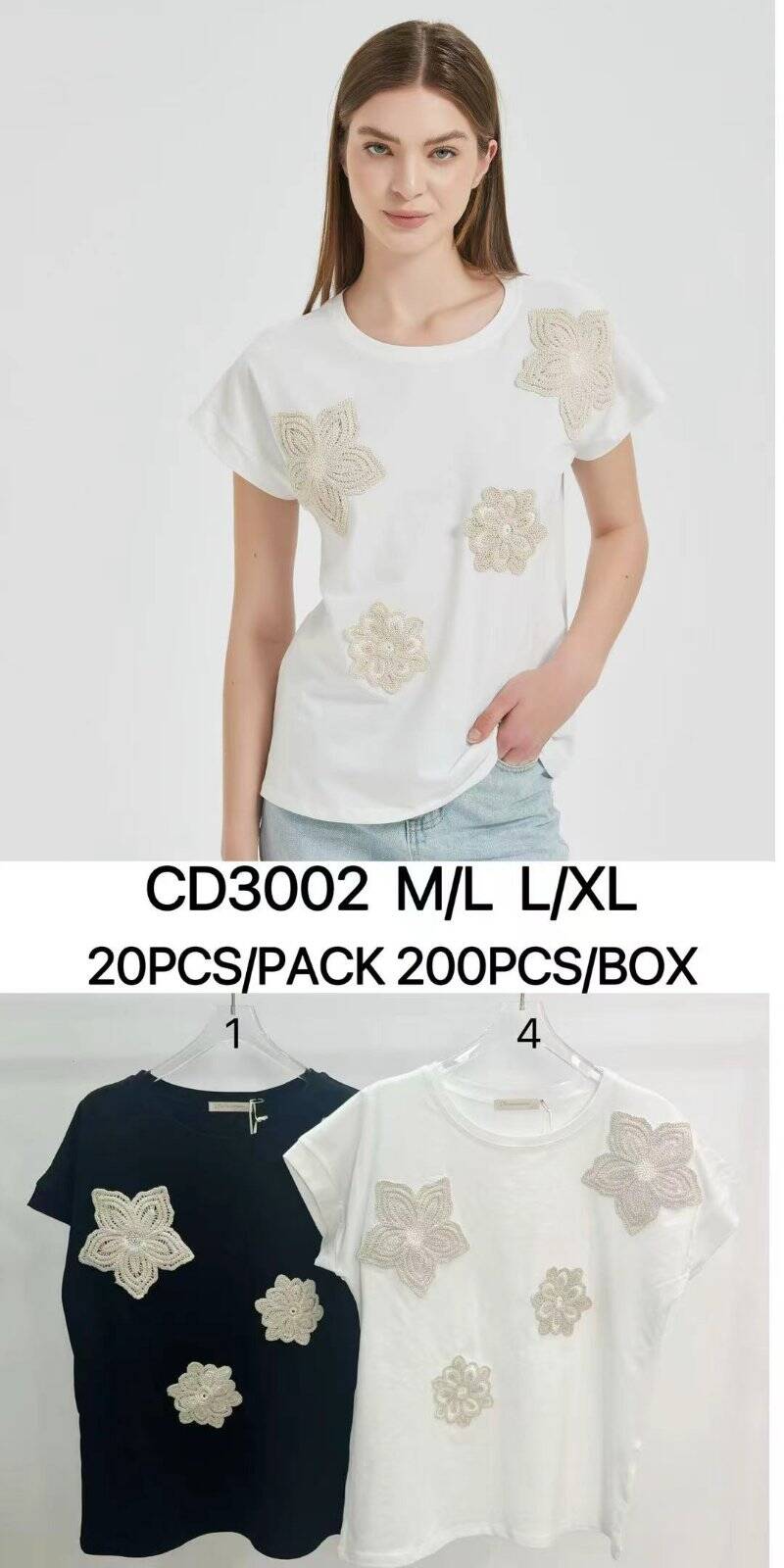 Bluzki damskie  Roz M/L-L/XL, Mix Kolor Paczka 5 szt